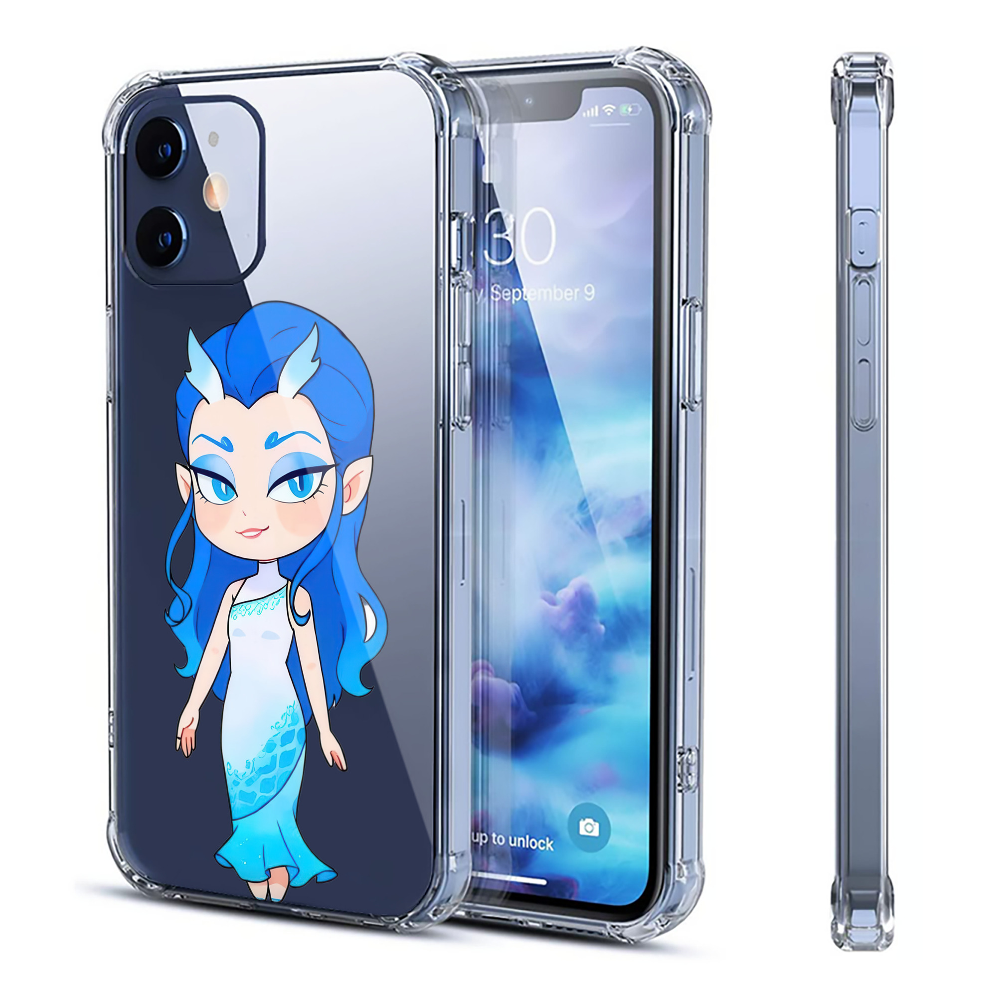 （画像用） Ne Zha 2 ナタ 魔童の大暴れ 【iPhone 12シリーズ対応】透明スマホケース（クリアソフトケース）